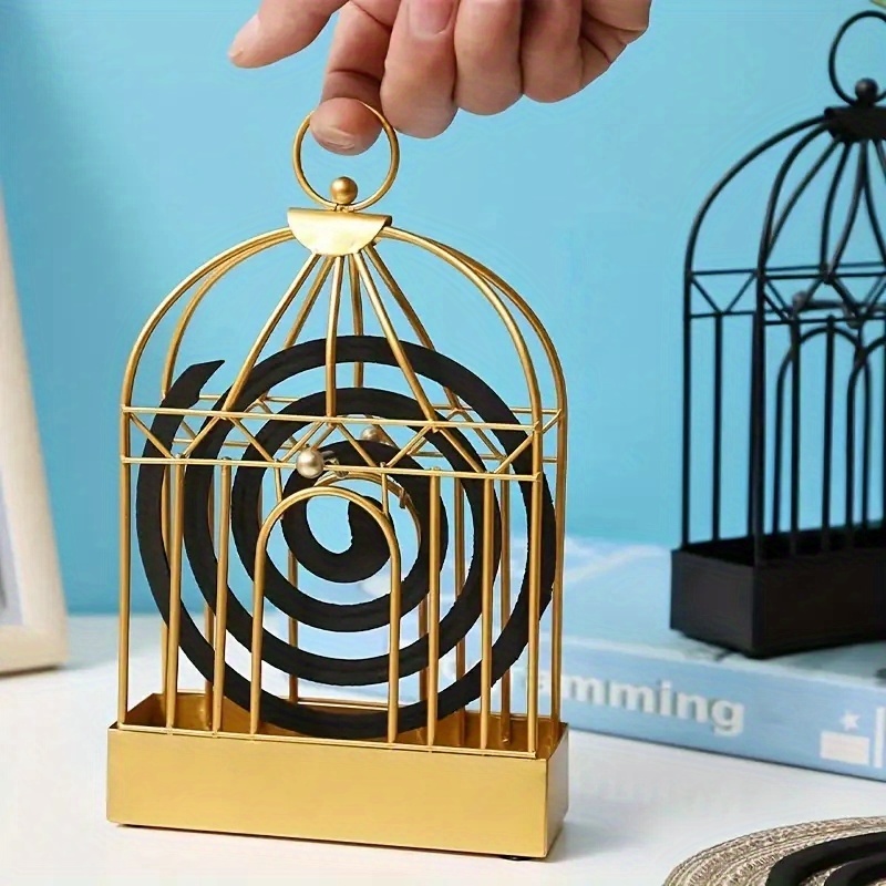 Tulsi Holy Basil - metal mosquito coil holder, incense holder,