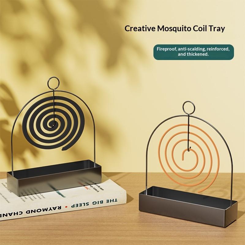Tulsi Holy Basil - Metal Mosquito Coil Holder with Hanging