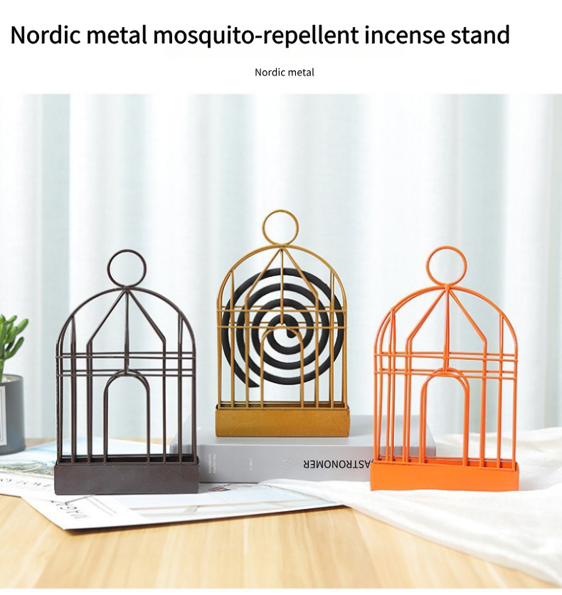 Tulsi Holy Basil - Mosquito coil holder, stainless steel mosquito