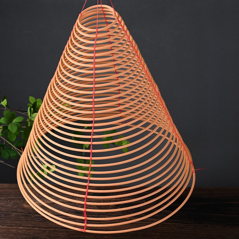Tulsi Holy Basil - 72 Hours Sandalwood Coil Incense Temple