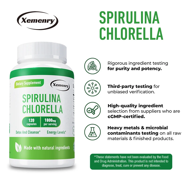Spirulina Chlorella Capsules - – Herbal Weight Bewertung und Preis